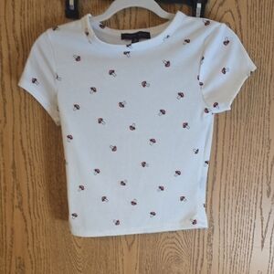Cherry Print Teen T-Shirt